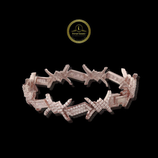 Luxury Tennis Chain Bracelet Handmade Moissanite Diamond Gift By Ivevar