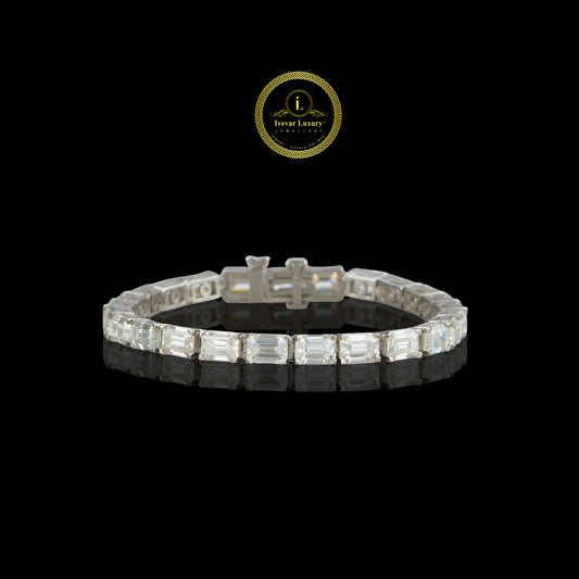 Moissanite Infinity Bracelet - VVS Diamond Jewelry by Ivevar