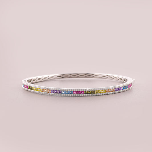 Timeless Natural Sapphire Bracelet Bespoke Diamond Embellishments By Ivevar