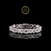 Trandy Custom Moissanite Diamond Cuban Bracelet Jewelry By Ivevar