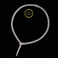 Custom 925 Sterling Silver Lab Grown Diamond Snake Shape Chain By Ivevar