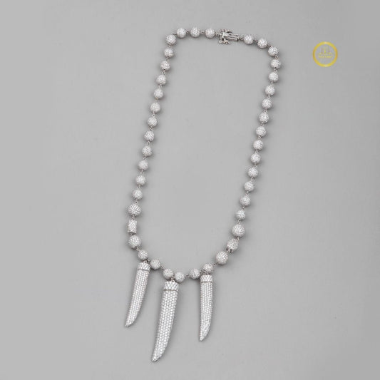 Iced Out Heavy Ball Lab Grown Diamond Choker Necklace - view 3