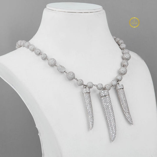 Custom Iced Out Cuban Link Chain – Lab Created Diamonds & 925 Silver