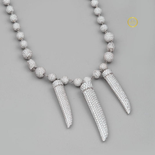 Iced Out Heavy Ball Lab Grown Diamond Choker Necklace - view 4