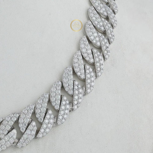 Arabic Script Clasp Open Geometric Link Chain - view 3