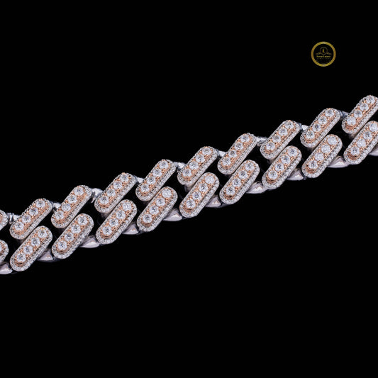 Iced Out Heavy Curved Moissanite Choker Necklace - view 3