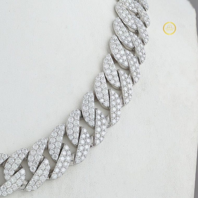 Arabic Script Clasp Open Geometric Link Chain - view 2