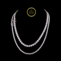 VVS Moissanite Chain Hiphop 925 Sterling Silver 5mm Iced Out Moissanite Tennis Chain by Ivevar