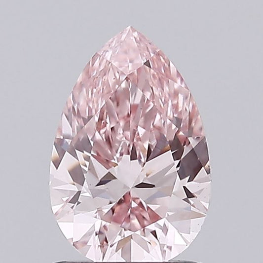 0.94 Ct Fancy Intense Pink Pear Cut Lab Grown Diamond IGI Certified