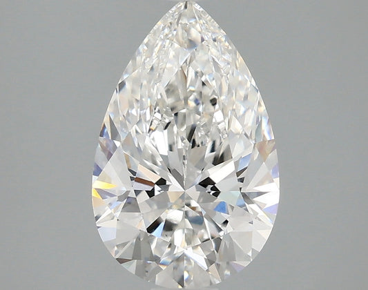 A Sparkle Through Time – 2.05 CT Pear Moissanite Diamond By ivevar