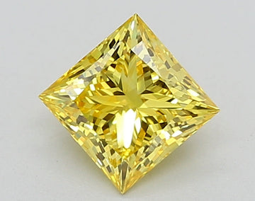 Affordable 1.19 CT Princess Shape Fancy Vivid Blue Color VVS1 Clarity Lab Grown Diamond For No Rush