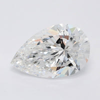 Bright 2.08 CT Pear Shape D Color VVS2 Clarity Lab Grown Diamond For Her Gaze