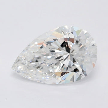 Bright 2.08 CT Pear Shape D Color VVS2 Clarity Lab Grown Diamond For Her Gaze
