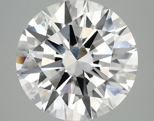 Bright 4.07 CT Round Shape F Color VS1 Clarity Lab Grown Diamond For Kind Hours