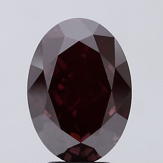 Bright 5.18 CT Oval Shape Fancy Deep Pink Color VS1 Clarity Lab grown Diamond For Someone Ring