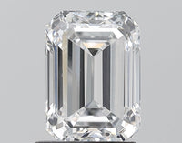 Bright Of 1.56 CT Emerald Shape D Color VS1 Clarity Lab Grown Diamond For Slow Fire