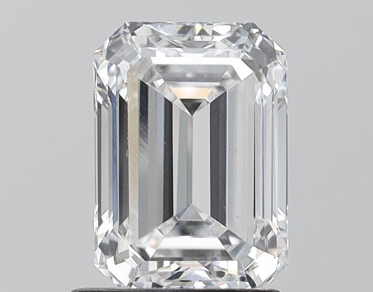Bright Of 1.56 CT Emerald Shape D Color VS1 Clarity Lab Grown Diamond For Slow Fire