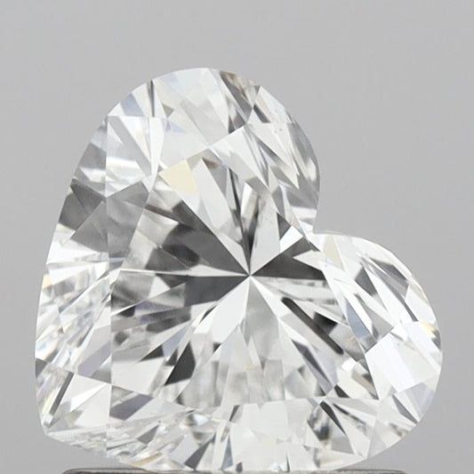 Bright VS1 Clarity 1.06 CT E Color Heart Shape Lab grown Diamond For Occasion Ring