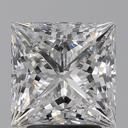 Brilliant 3.07 CT Princess Shape E Color VVS1 Clarity Lab Grown Diamond For Kind Hours