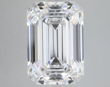 Brilliant 7.04 CT Emerald Shape D Color VS1 Clarity Lab Grown Diamond For True Grace