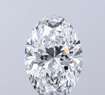 Certified 2.09 CT Oval Moissanite Diamond Ideal Cut D Color VVS1 Clarity For Ring (Ivevar Best)