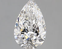 Classic 2.09 CT Pear Shape D Color VVS2 Clarity Lab Grown Diamond For Warm Dusk