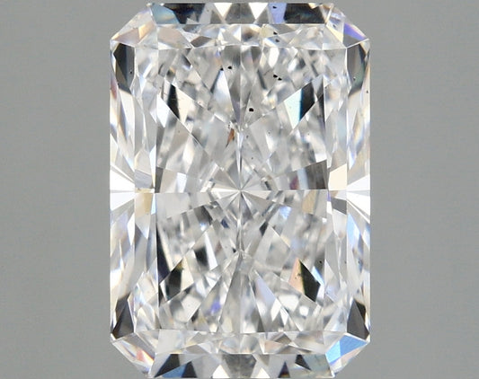 Classic 2.57 CT Radiant Shape D Color SI1 Clarity Lab grown Diamond For Plain Gold