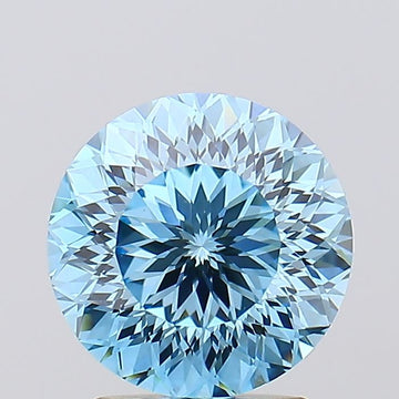 Classic Antique Shape Fancy Vivid Blue Color 2.38 CT VVS2 Clarity Moissanite Diamond For Engagement Ring