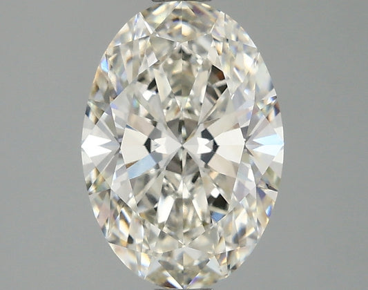 Classic Oval Cut Moissanite Diamond 2.02 CT H color VVS1 Clarity Ideal Cut by ivevar