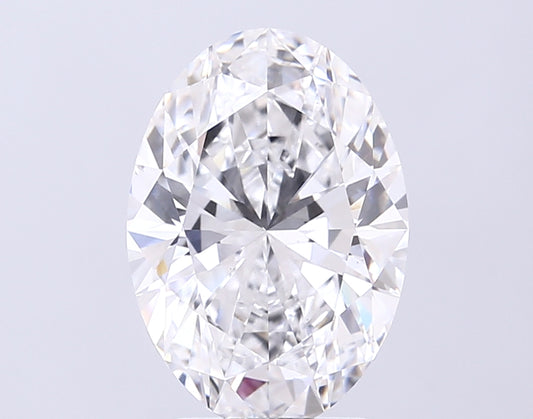 Custom Luxury 3.54 CT Oval Shape D Color VS1 Clarity Lab Grown Diamond For Engagement Ring