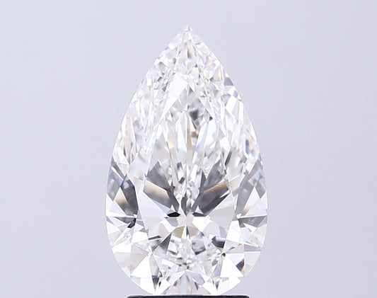 Dazzling 3.01 CT Pear Shape D Color VVS2 Clarity Lab Grown Diamond For Last Glow