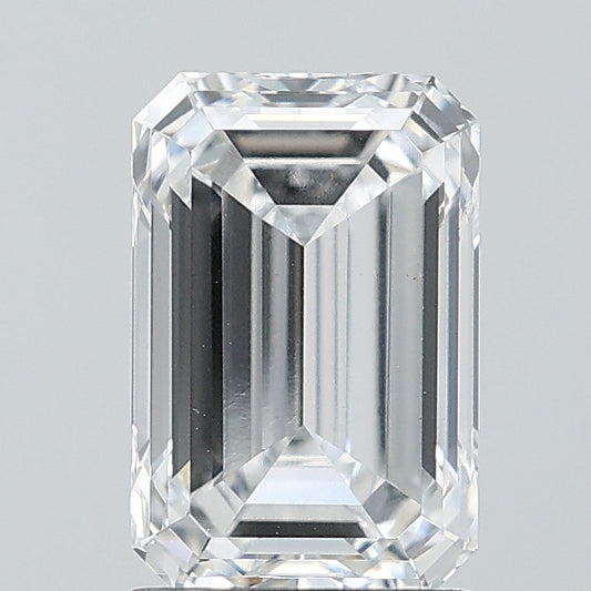 Dazzling Of 2.01 CT Emerald Shape D Color VS1 Clarity Lab Grown Diamond For Her Voice