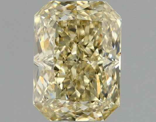 Dazzling Radiant Shape Fancy Yellow Color 1.07 CT VS1 Clarity Lab grown Diamond For Wedding Ring