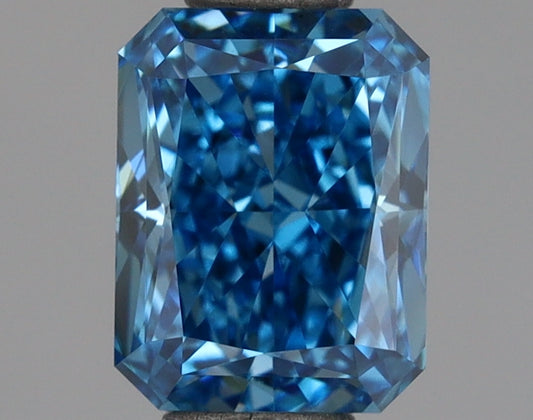 Elegant Radiant Shape Fancy Vivid Blue Color 1.06 CT VS1 Clarity Lab grown Diamond For Surprise Ring