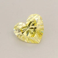 Elegant VS1 Clarity 0.46 CT Heart Shape Fancy Intense Yellow Color Moissanite Diamond For Gift Ring