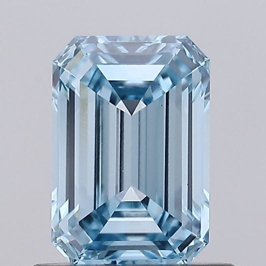 Emerald 0.80ct Fancy Intense  Blue VS1 Lab Grown Diamond