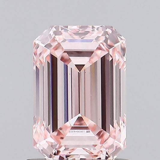 Emerald 0.99ct Fancy Intense  Pink VS1 Lab Grown Diamond