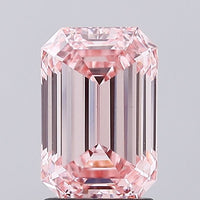Emerald 1.99ct Fancy Intense  Pink VS1 Lab Grown Diamond