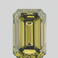Emerald 2.00ct Fancy Vivid  Green SI1 Lab Grown Diamond