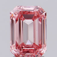 Emerald 2.02ct Fancy Vivid  Pink VS2 Lab Grown Diamond