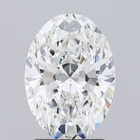 Eternal Love 2.02 CT Oval Cut Moissanite Diamond F Color Ideal Cut VVS1 Clarity Diamond By Ivevar