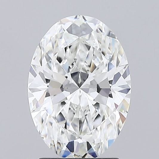 Eternal Love 2.02 CT Oval Cut Moissanite Diamond F Color Ideal Cut VVS1 Clarity Diamond By Ivevar
