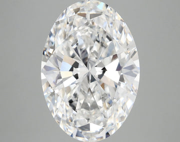 Excellent 5.10 CT Oval Shape D Color VS1 Clarity Lab Grown Diamond For Custom Ring