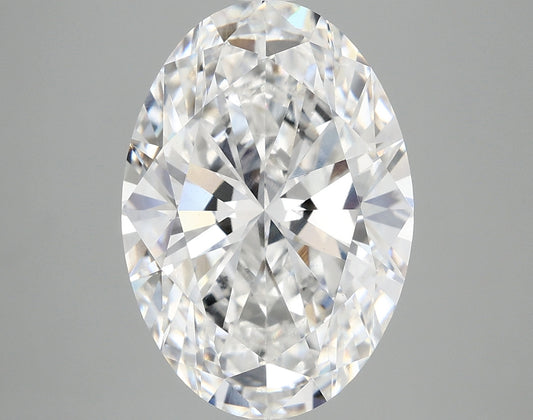 Excellent 5.10 CT Oval Shape D Color VS1 Clarity Lab Grown Diamond For Custom Ring
