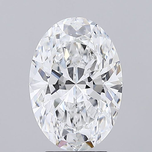 Experience Luxury 3.16 CT Oval Shape D Color VVS1 Clarity Lab grown Diamond For Special Occasion