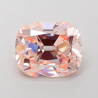 Experience Luxury 4.07 CT Antique Shape Fancy Pink Color VVS2 Clarity Moissanite Diamond For her Ring