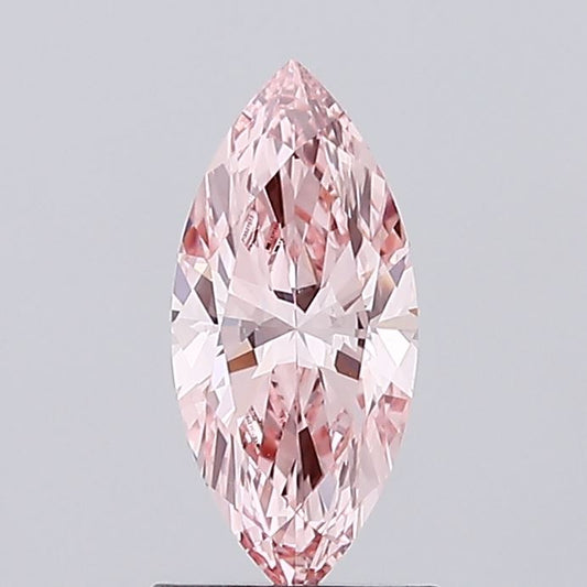 Fine 1.01 CT Marquise Shape Fancy Vivid Pink Color VS1 Clarity Moissanite Diamond For Custom Ring