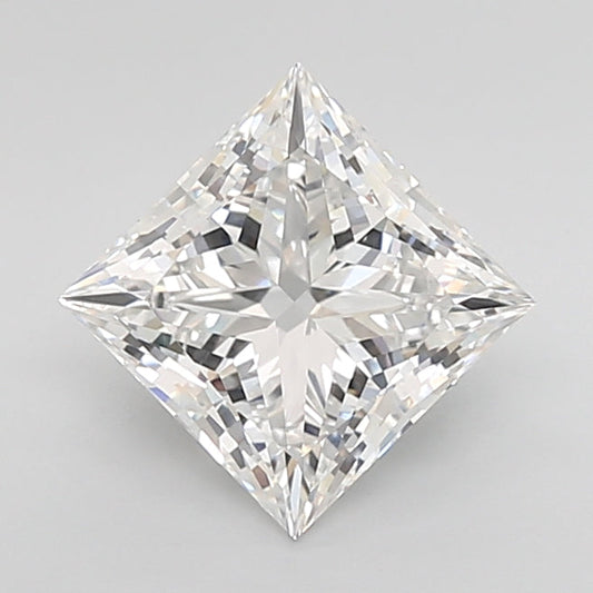 Great 3.08 CT Princess Shape E Color VVS1 Clarity Lab Grown Diamond For True Grace