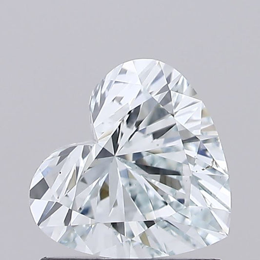 Heart 0.87ct Fancy Light Bluish Green VS1 Lab Grown Diamond