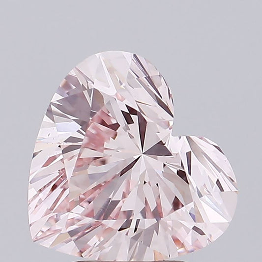 Heart 3.15ct Fancy Light  Pink VS1 Lab Grown Diamond